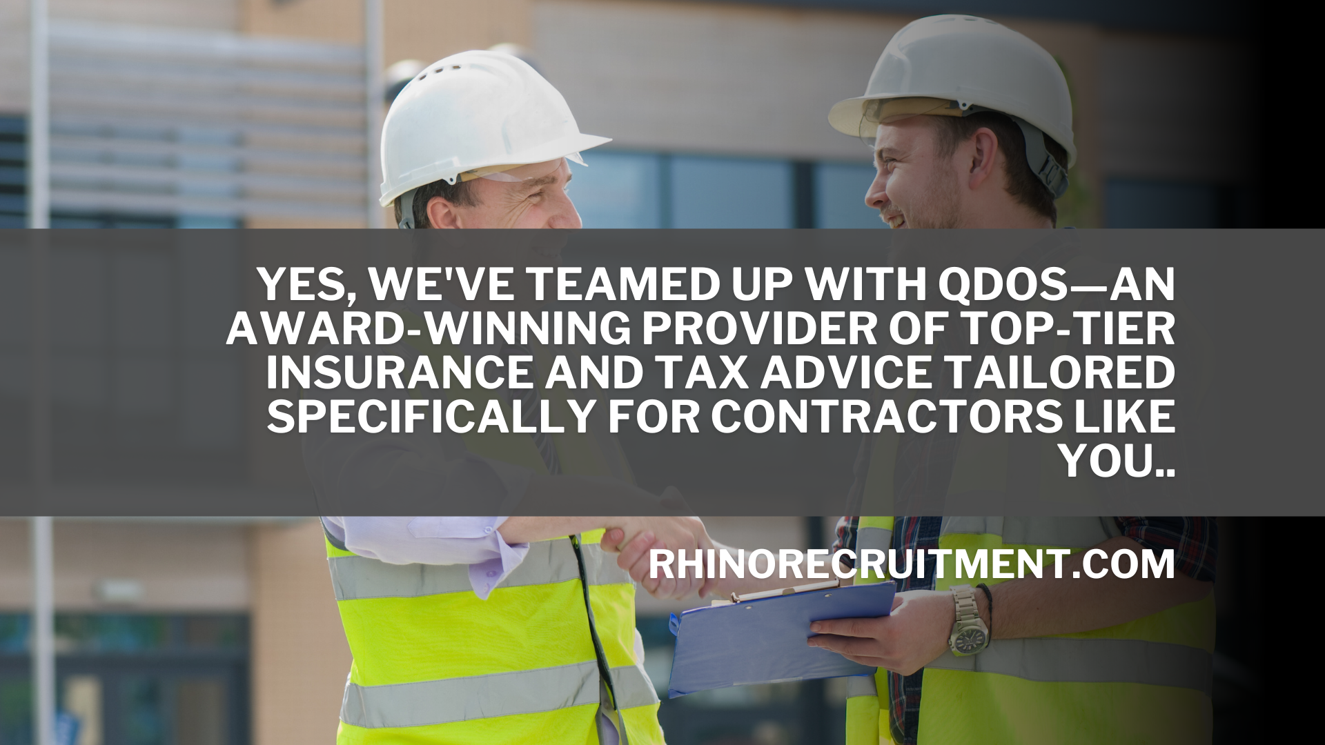 Partnered with Qdos: Top-Tier Contractor Insurance Made Simple!