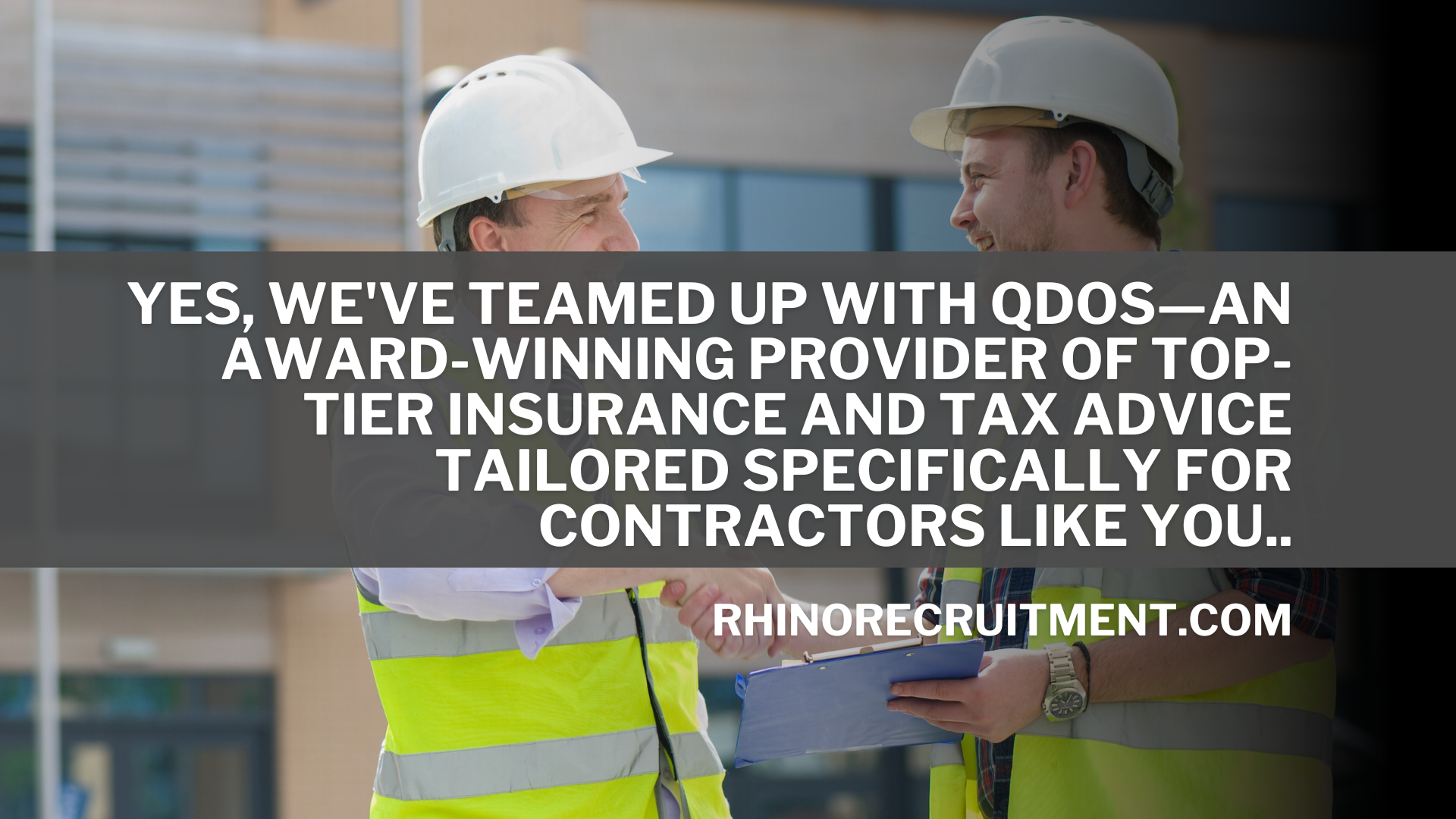 Partnered with Qdos: Top-Tier Contractor Insurance Made Simple!